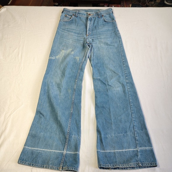 H.A.S.H. Jeans Denim - H.A.S.H. Jeans Wide Leg Flare Women 31x36 Blue Vintage High Rise Light Wash